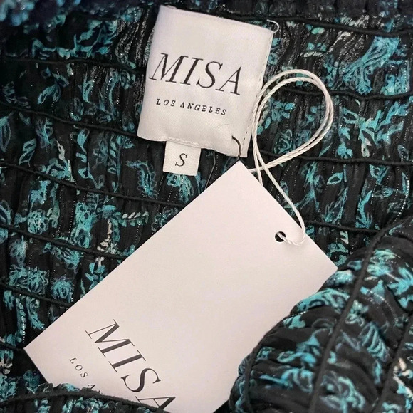 Misa Rashida Smocked midi dress - Picture 7 of 11